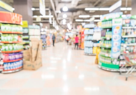 Shopper Slips on Lotion in Self-Service Grocery Store