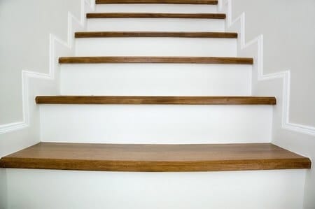 Woman Trips on Stairs Outside Shop