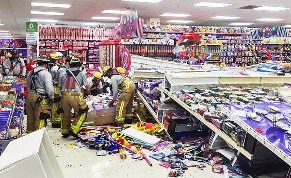 Retail Shelving Collapse