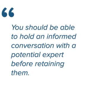 Hold a conversation with your expert